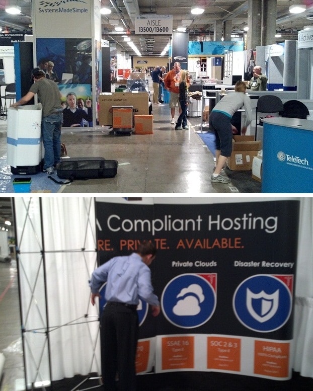 Online Tech HIPAA Compliant Hosting Booth Setup