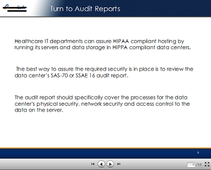 SAS 70 and HIPAA Example2