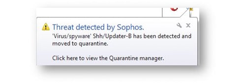 Sophos Antivirus Glitch Detected